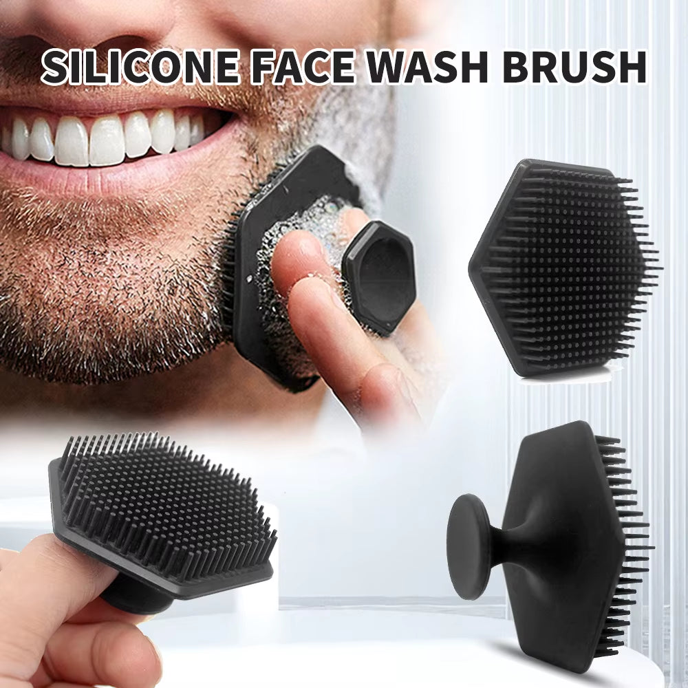 Soft Silicone Facial Cleansing Brush for Makeup Removal and Blackhead Extraction - Portable Beauty Tool