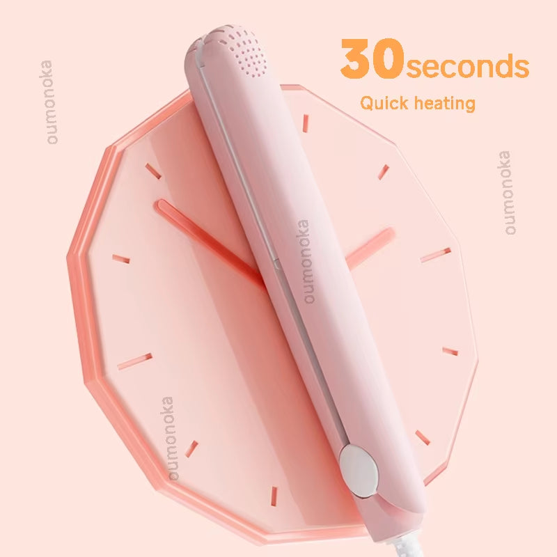 New Curling Iron Mini Hair Straightener Iron Ceramic Straightening Styling Tools Hair Curler Flat Iron Beard Straightener