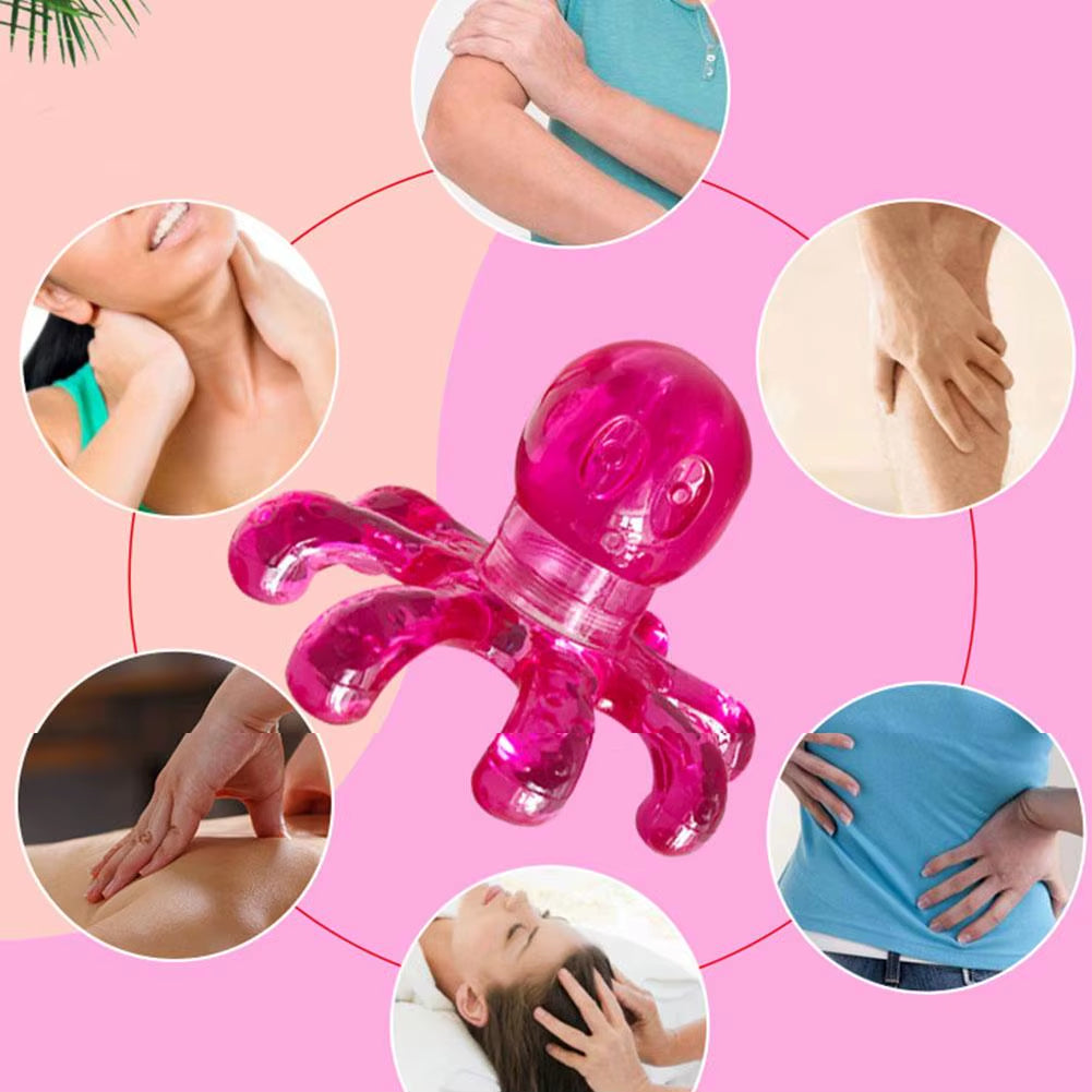 Professional Scalp Massager - Octopus Design for Stress Relief and Spa Experience, Alloy Construction for Health and Beauty Care