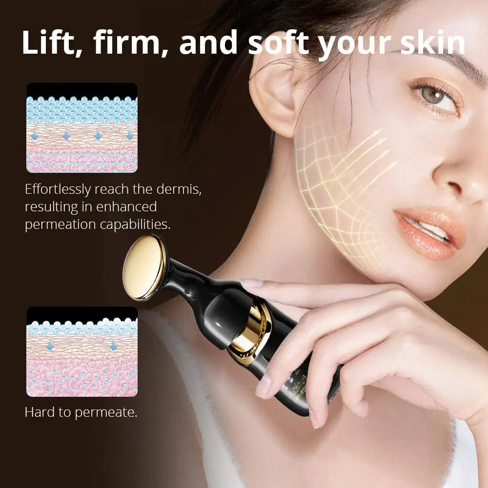 3-in-1 Microcurrent Facial Massager for Neck, Face, and Eye Rejuvenation - Anti-Aging Beauty Device and Tools