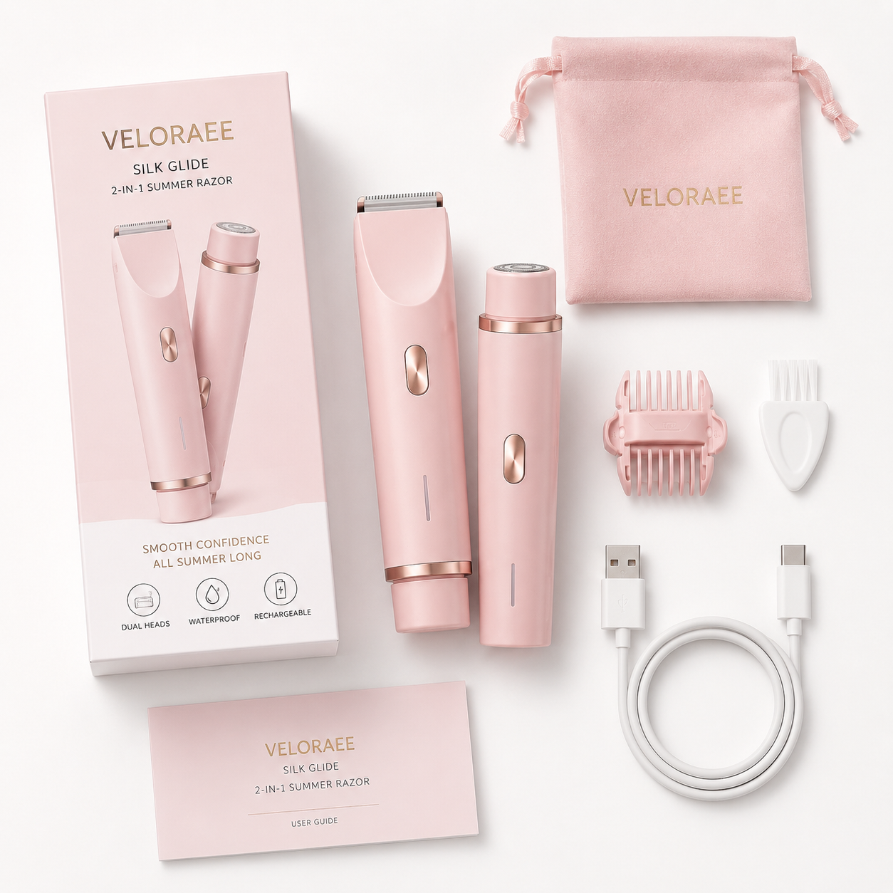 Veloraee 2‑in‑1 Bikini Trimmer