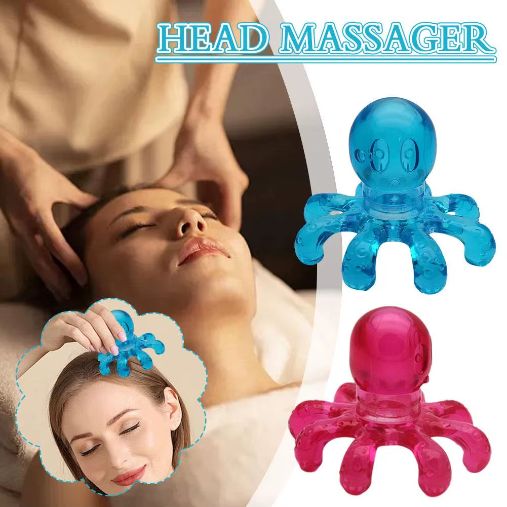 Professional Scalp Massager - Octopus Design for Stress Relief and Spa Experience, Alloy Construction for Health and Beauty Care