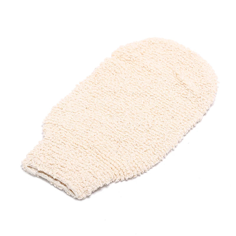 1Pc Shower Gloves Exfoliating Wash Skin Spa Bath Gloves Natural Bamboo Fiber Bath Exfoliating Scrubber Washcloths