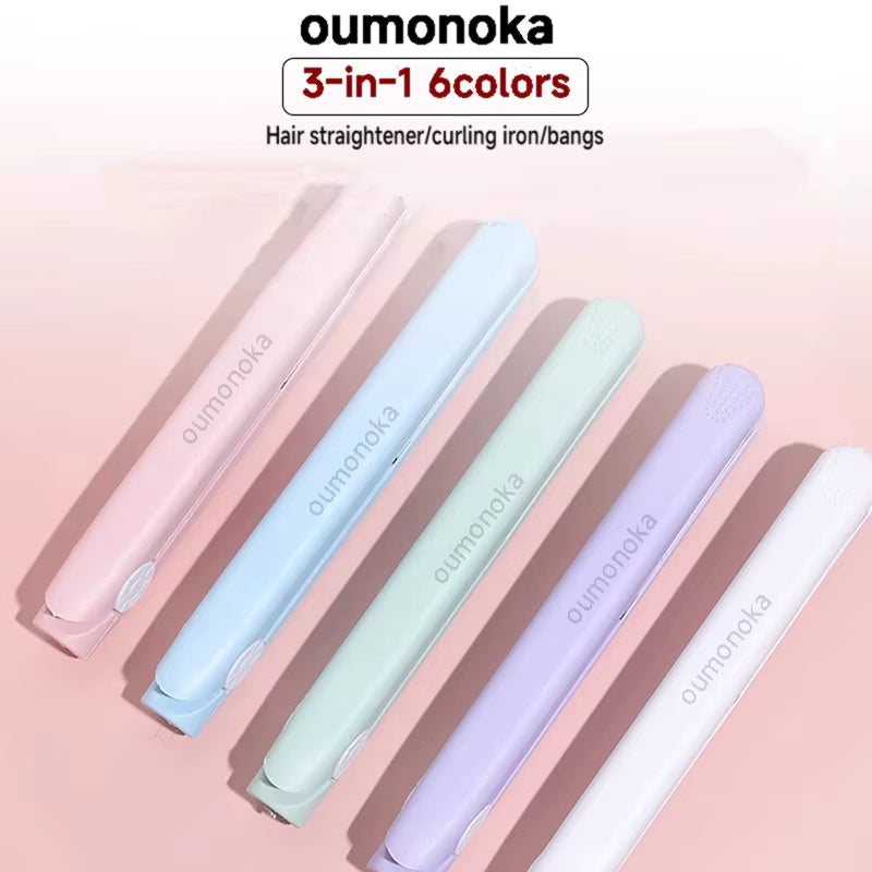 New Curling Iron Mini Hair Straightener Iron Ceramic Straightening Styling Tools Hair Curler Flat Iron Beard Straightener