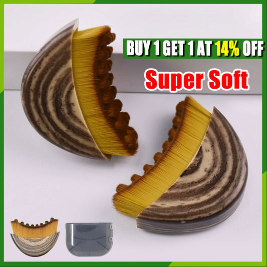 2X Lymphatic Outline Face Brushes W/Cover, Dry Face Brushing, Drainage Massage