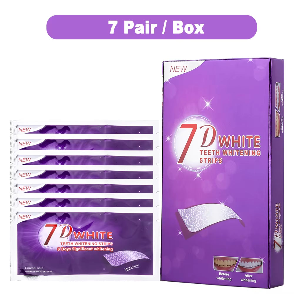 Purple Teeth Whitening Strip No Sensitive Teeth Bleaching Strip Colour Corrector Instant Teeth Clean Strip,At-Home Teeth Whiter