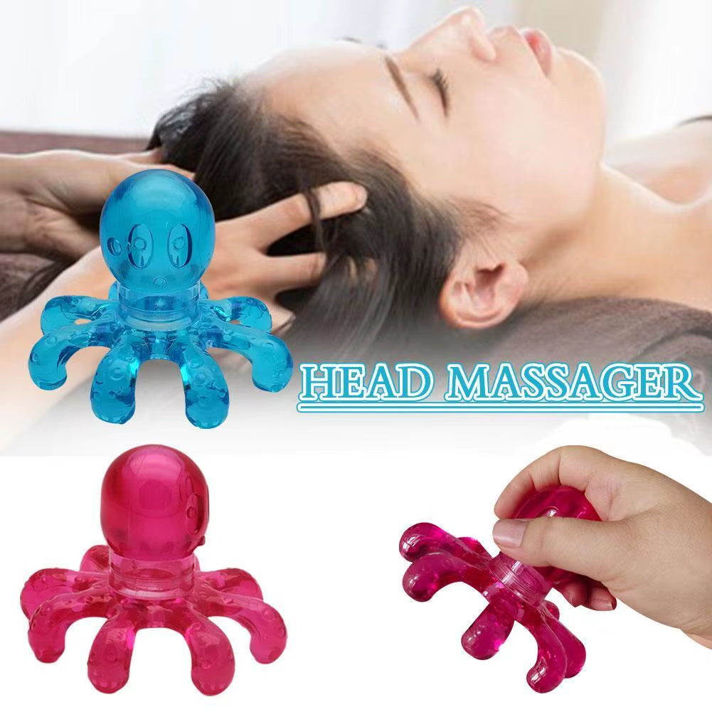 Professional Scalp Massager - Octopus Design for Stress Relief and Spa Experience, Alloy Construction for Health and Beauty Care