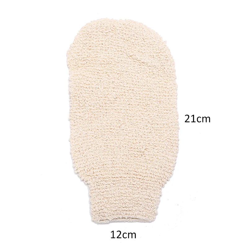 1Pc Shower Gloves Exfoliating Wash Skin Spa Bath Gloves Natural Bamboo Fiber Bath Exfoliating Scrubber Washcloths